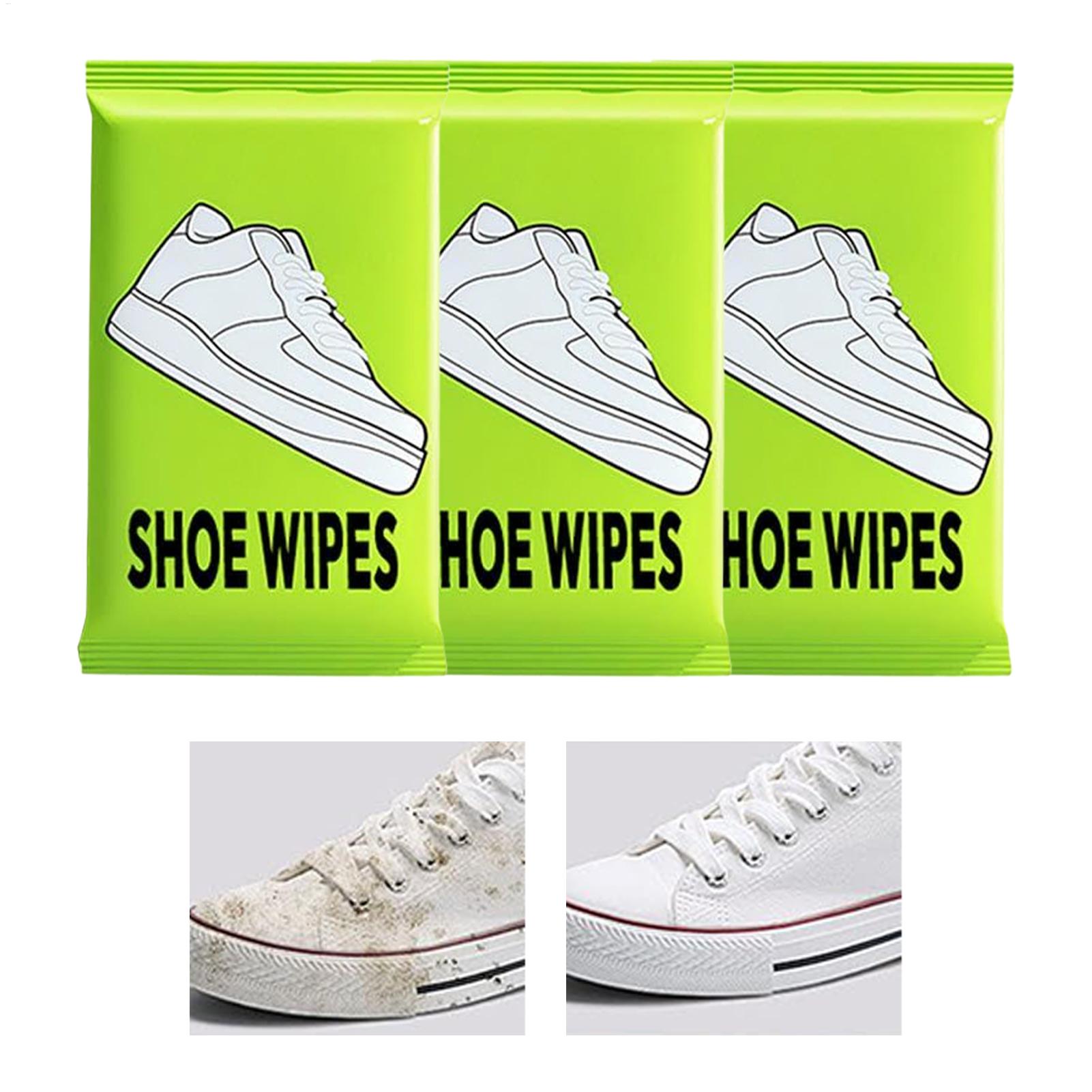 Sneaker Care Wipes - 3-мешок для обуви, быстроочищающиеся салфетки, портативные